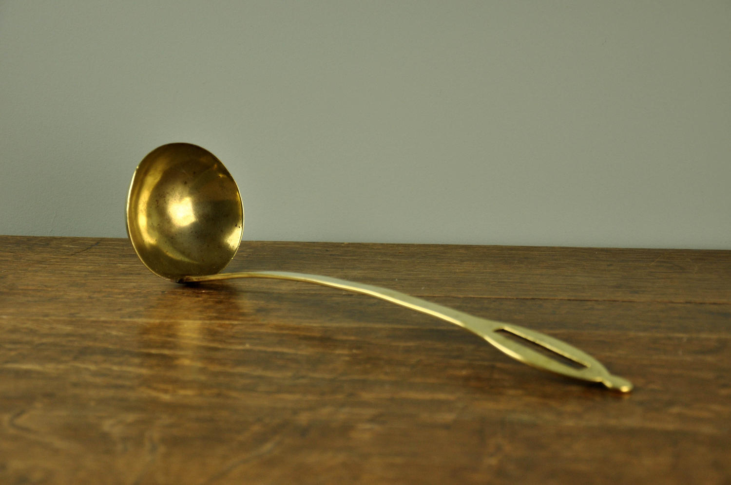 19th century brass ladle