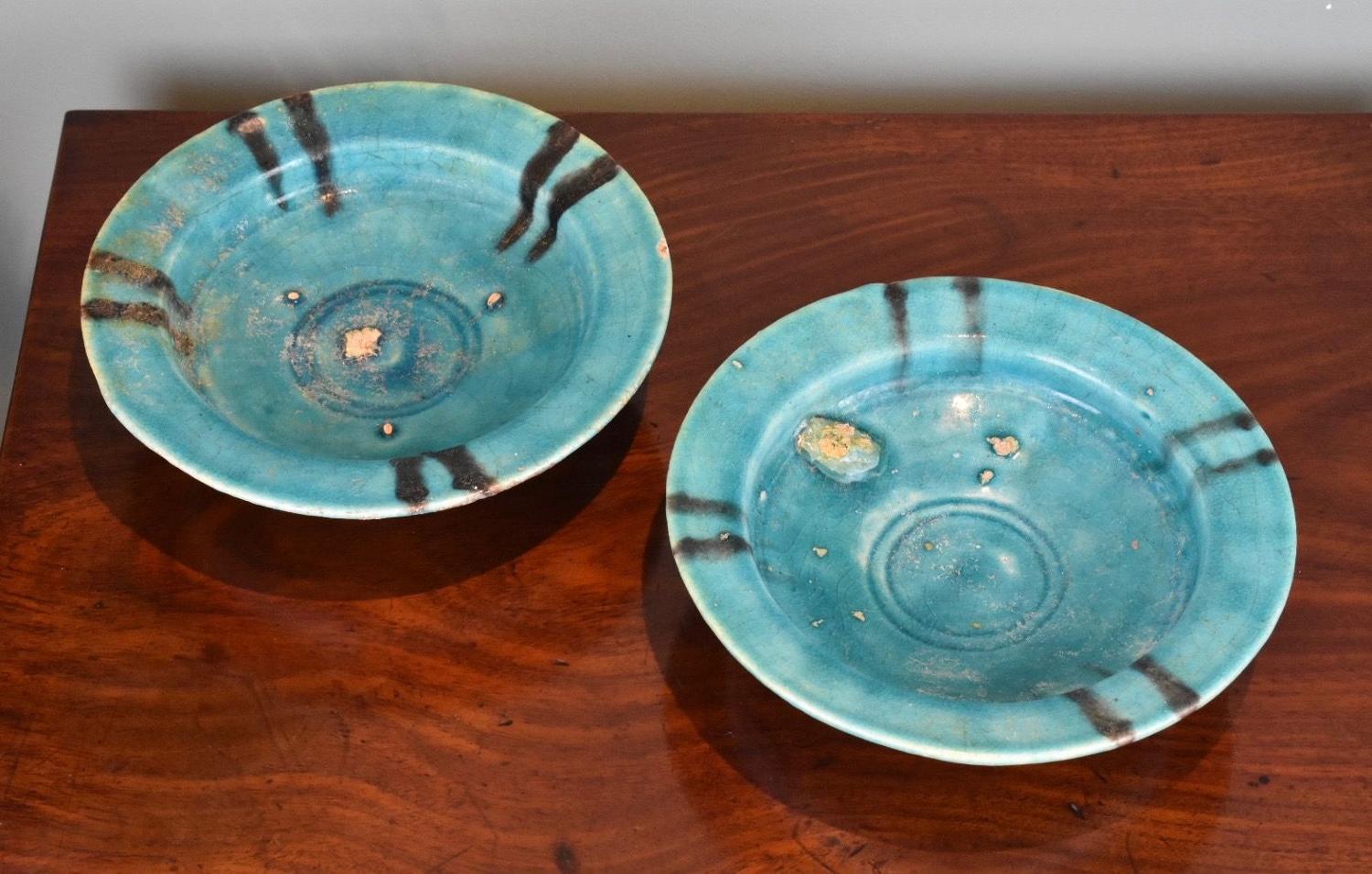 Pair of 12th century Persian dishes