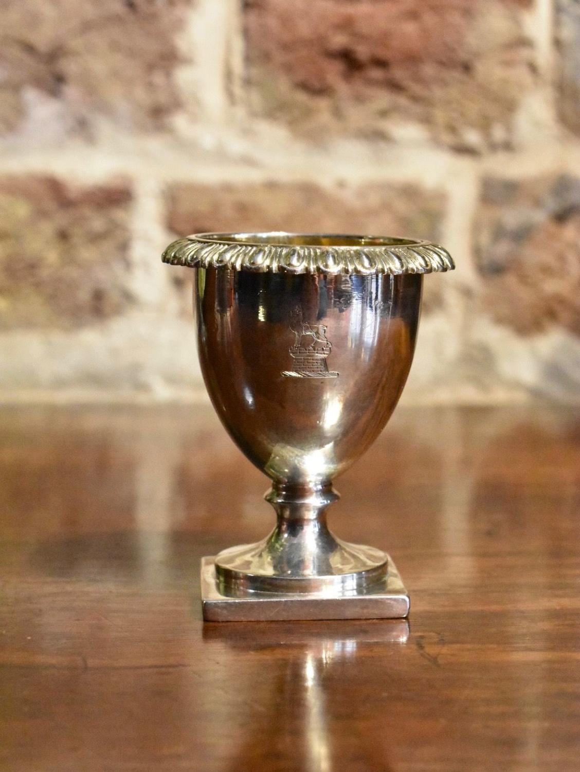 Georgian silver egg cup