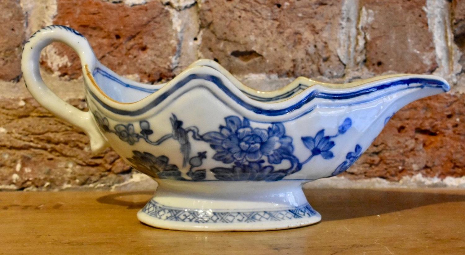 18th c. Chinese sauceboat