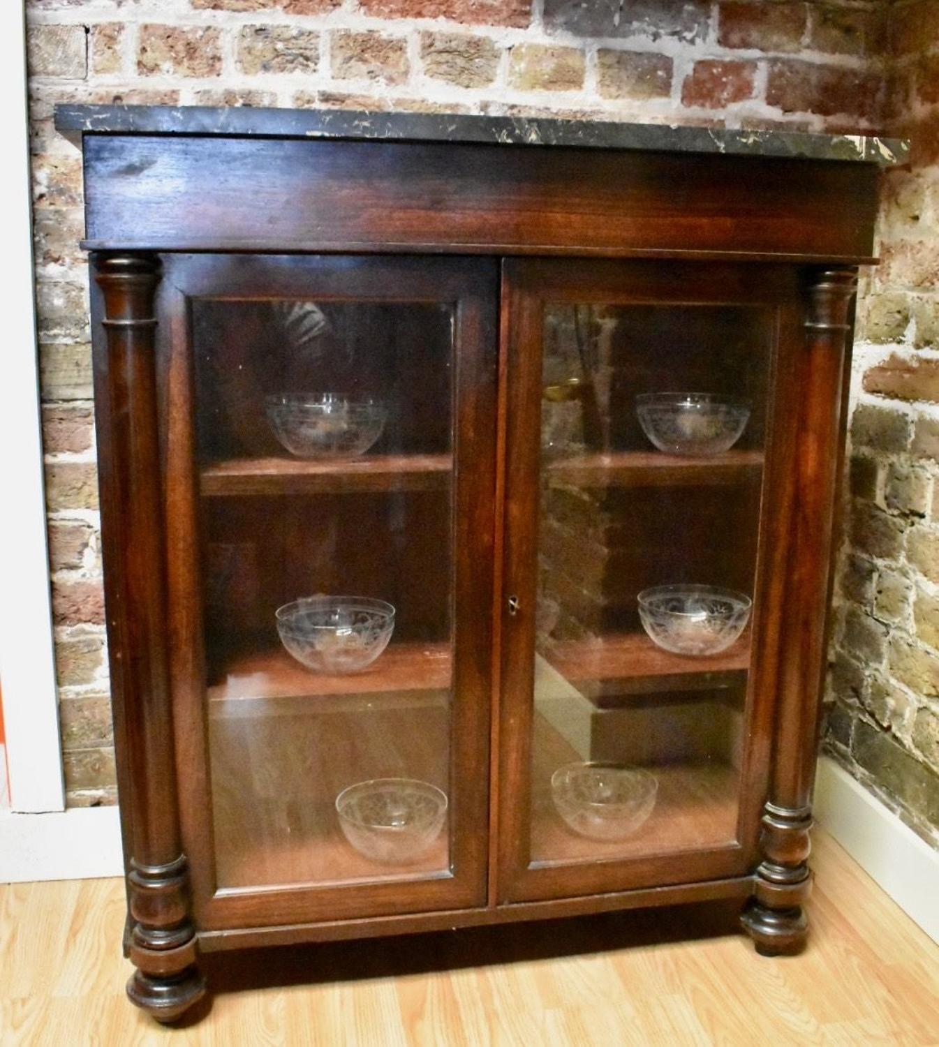 Regency rosewood side cabinet