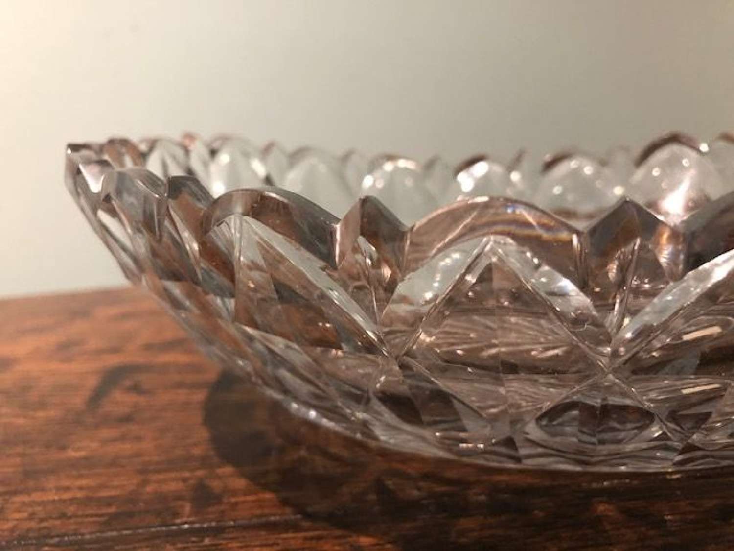18th century Irish cut glass bowl