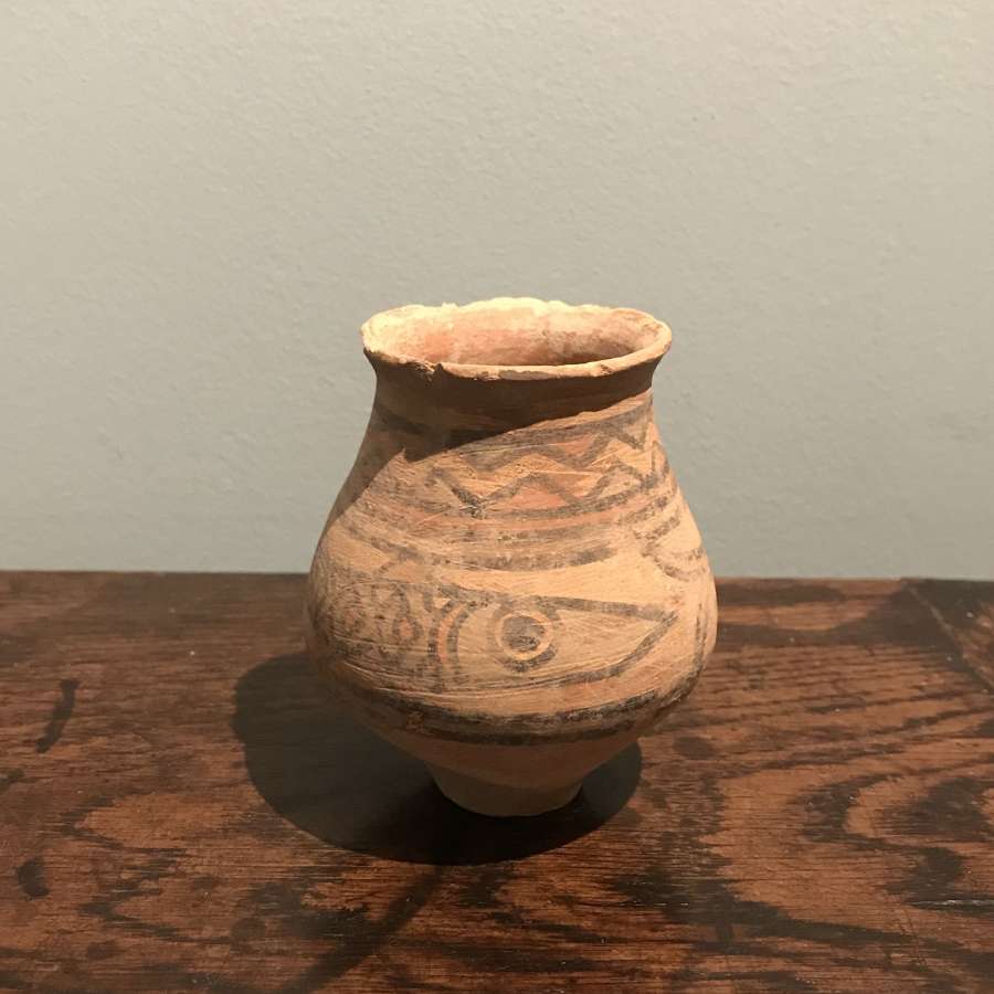 Indus Valley pottery jar with fish motif. c.2600-2000 BC