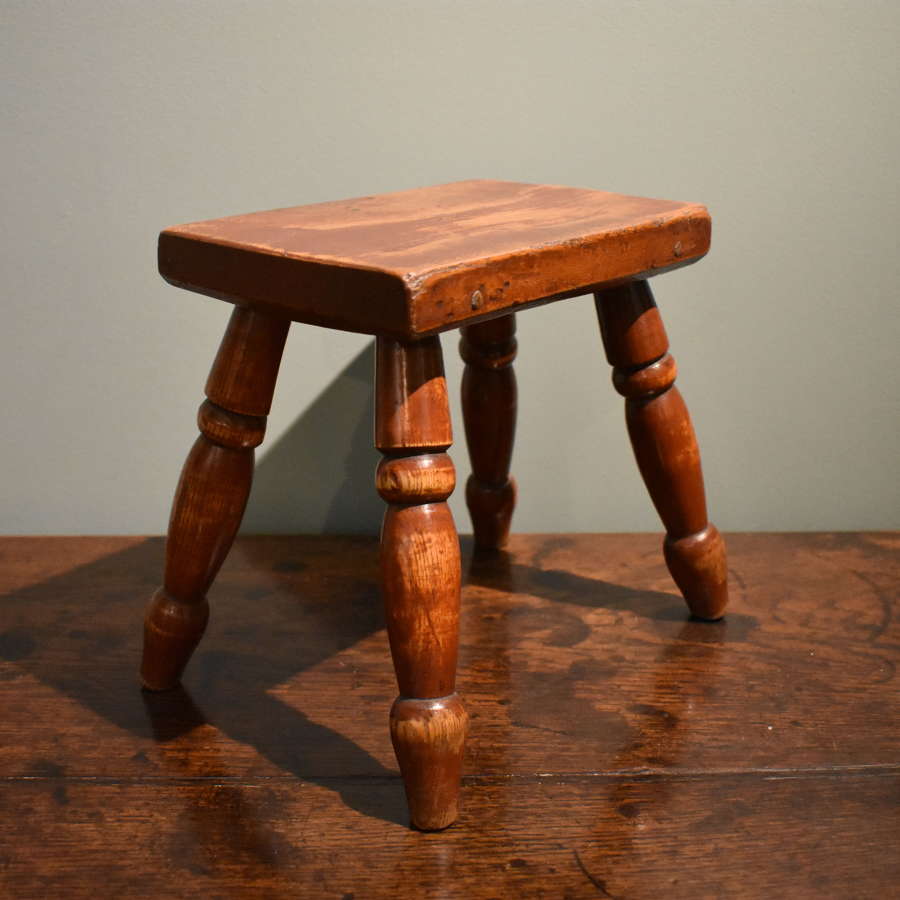 19th c. Painted Stool